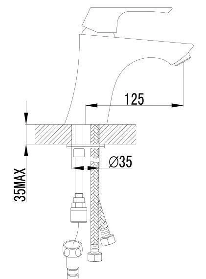 Смеситель для умывальника и биде UNIT, хром, LEMARK