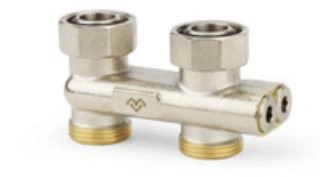 Узел нижнего подключения прямой 3/4"EK x 3/4"EK перекрестный Varmega