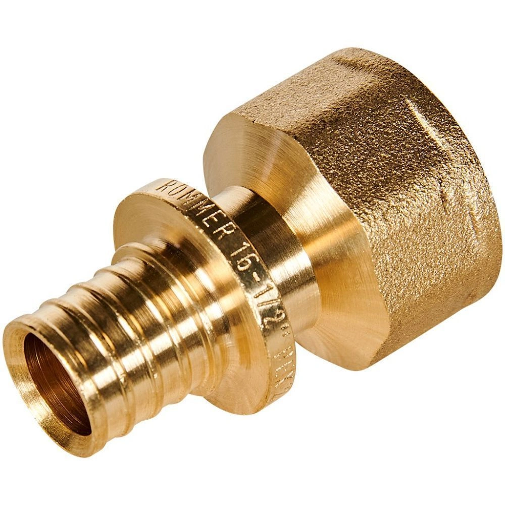 Муфта переходная 16-1/2 ВР латунь Rommer