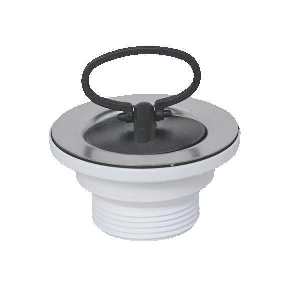 Выпуск пластиковый с резиновой пробкой (решетка н/ж 70мм) выход вертикальный 1 1/2" McAlpine