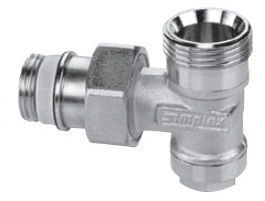 Вентиль запорный тип AG/N 1/2х3/4 (евроконус) угловой Simplex