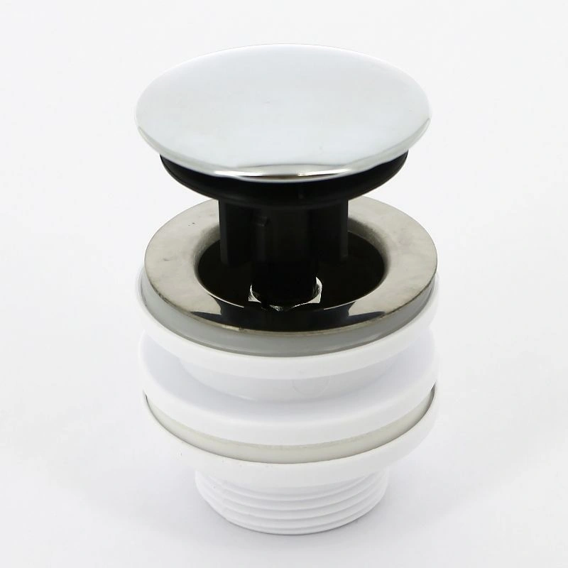 Выпуск без перелива пластиковый "кнопка" (d=1 1/4) хром McAlpine (блистер)