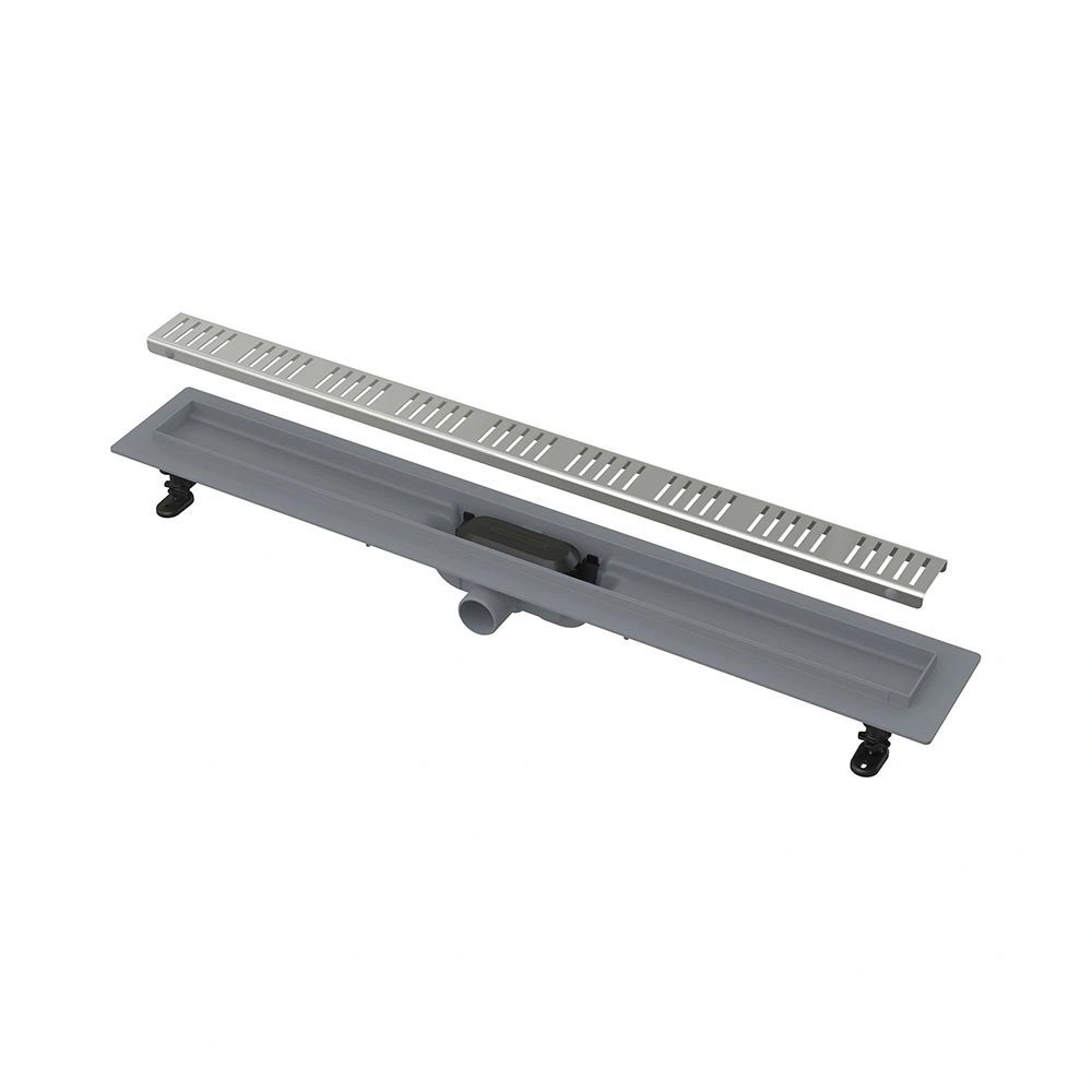 Водоотводящий  желоб пласт.в комплекте (решетка, ножки,гидроизоляция) 550 мм Alcadrain