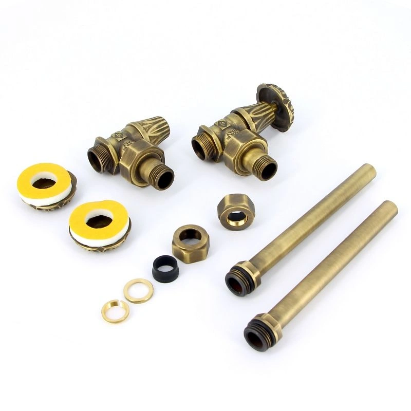 Комплект Artistic из 2-х угловых кранов с удлинительными трубками 1/2, Carlo Poletti 