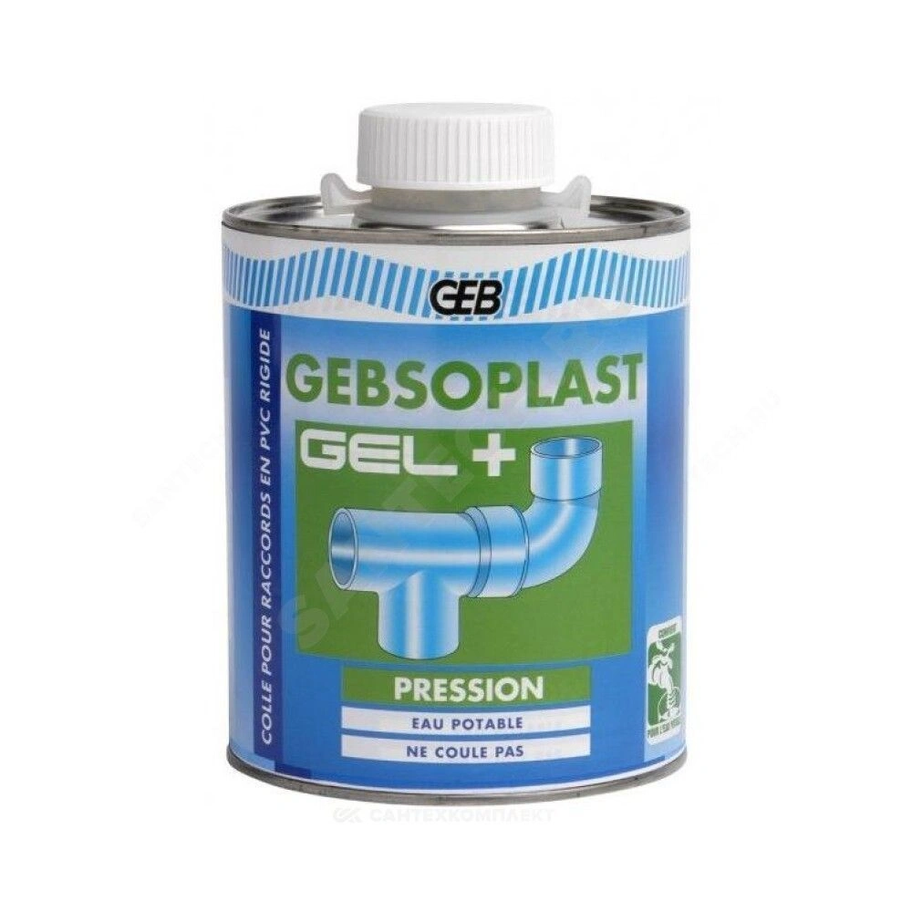 Клей Gebsoplast Gel+ (1000мл) для PVC-U, Франция