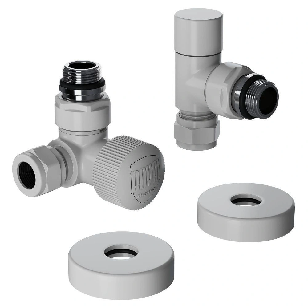 Набор термостатический трехосевой Design Pro 15мм М30х1,5 (Белый), Royal Thermo