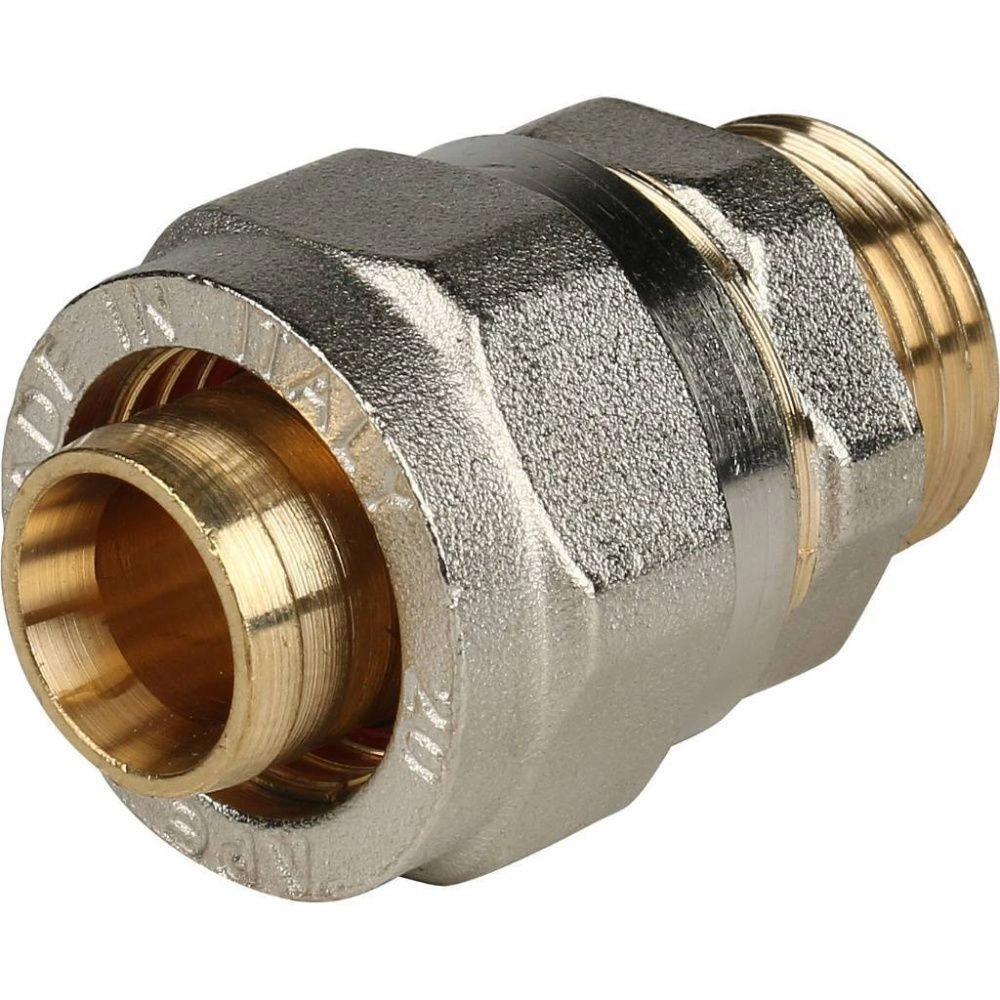 Муфта НР 20х1/2" латунь (обжим) Stout