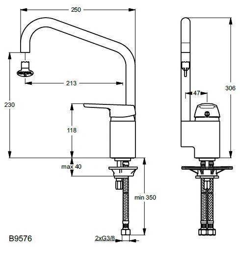 Смеситель д/кух. Cerasprint 2012 IDEAL STANDARD