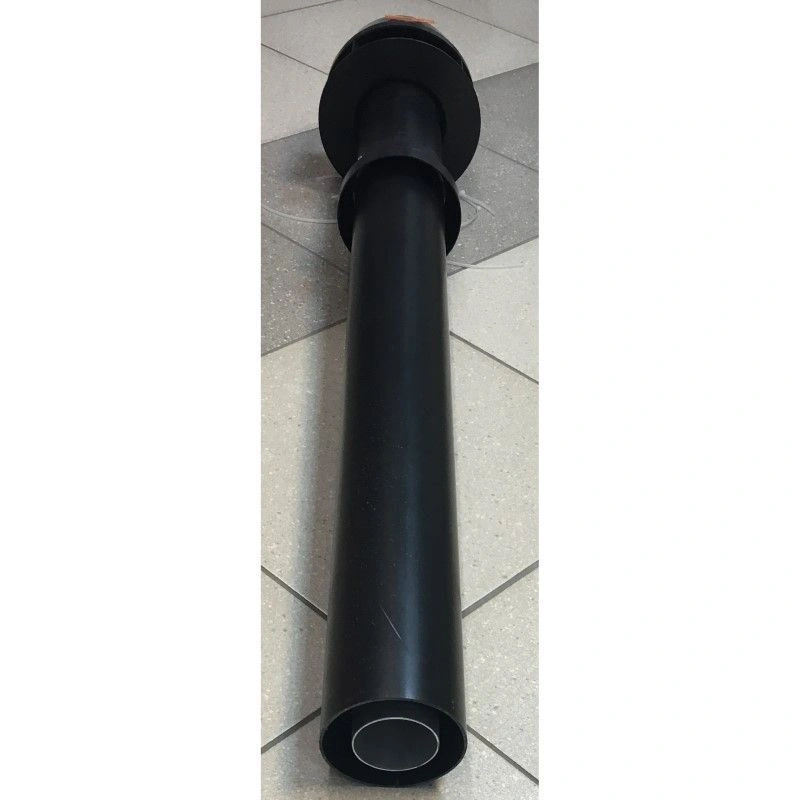 Проход вертикальный LAS через кровлю 60/100, чёрный (комплект) VIESSMANN