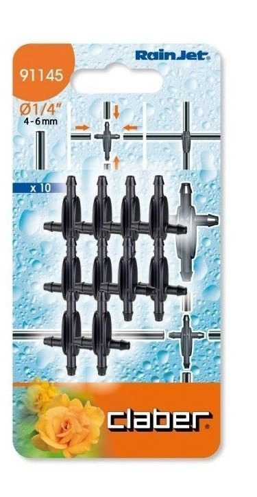 Крест штуцерный 1/4 (10шт), BL