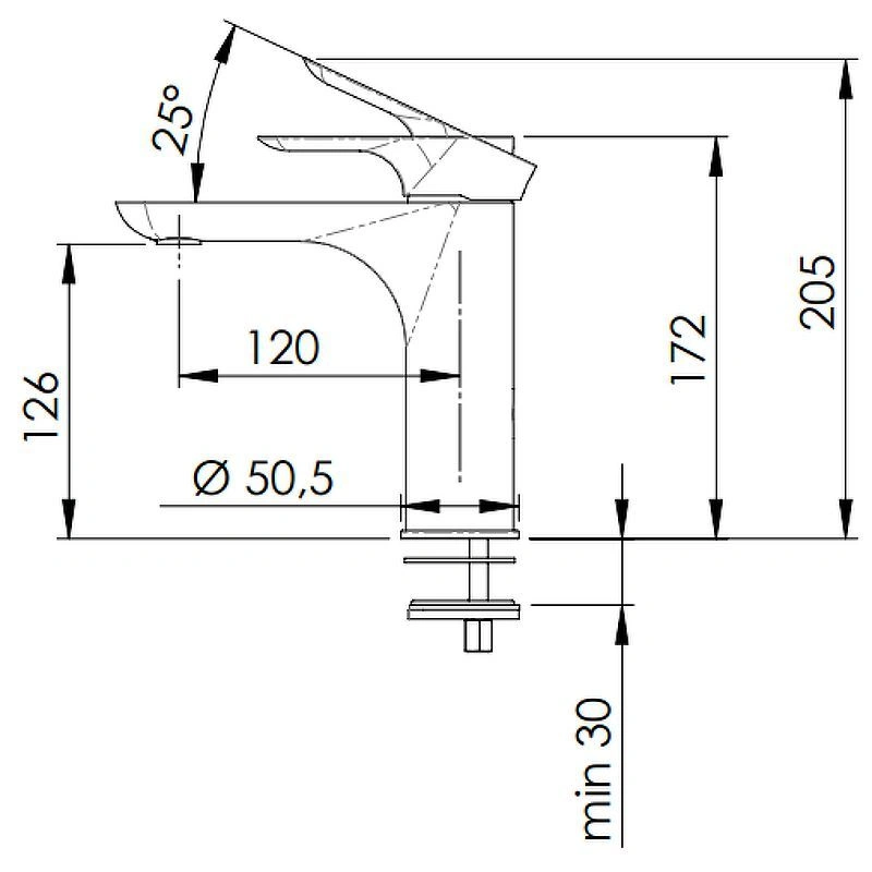 Смеситель для раковины Infinity белый матовый Remer, в наличии