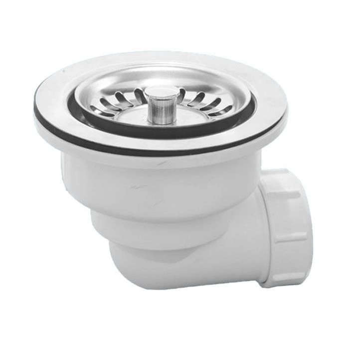 Выпуск для кухонной мойки (d=115мм, выход 1 1/2) горизонтальный выпуск ХРОМ McAlpine