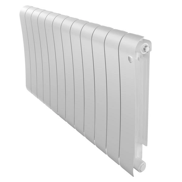 Радиатор биметаллическ Infinity Bianco Traffico 500/87 12 секции VR80 (нижнее правое) белый Royal Thermo
