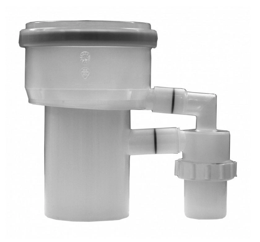 Патрубок присоед. полипропиленовый Ø110/80 мм с конденсатоотводчиком, HT