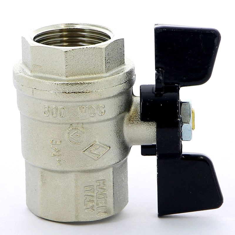 Кран шаровой усиленный ВВ  3/4" (бабочка) Bugatti