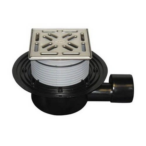 Трап гориз.  DN 50/75 с "сух. сифоном"  с решеткой пов. пропускная способность HL