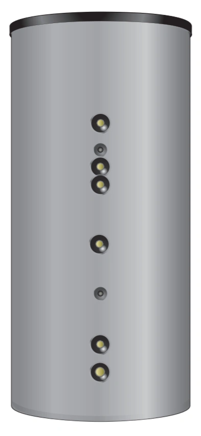 Водонагреватель для бытовой воды, EBS-PU 300 л. эмаль, с изоляцией (гар. 8 лет) Huch