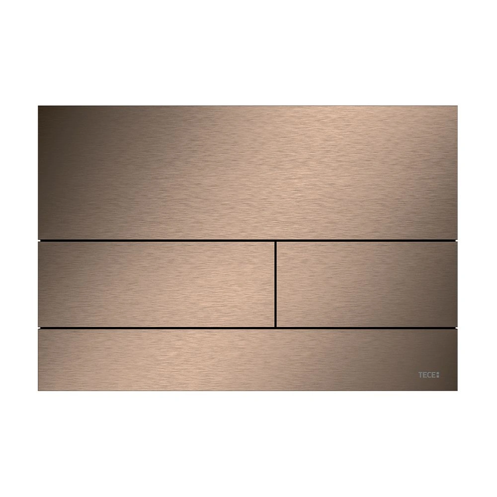 Клавиша TECEsquare II, PVD покрытие: сатин, красный, позолоченный