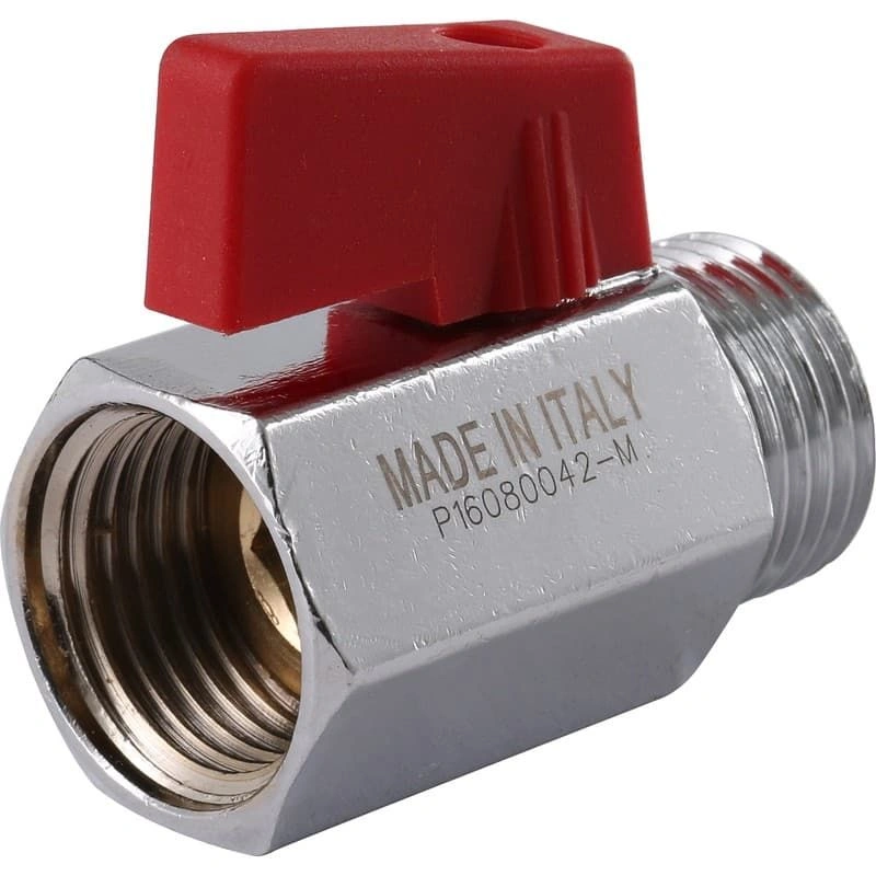 Кран мини 1/2" ВН с красной ручкой ITAP