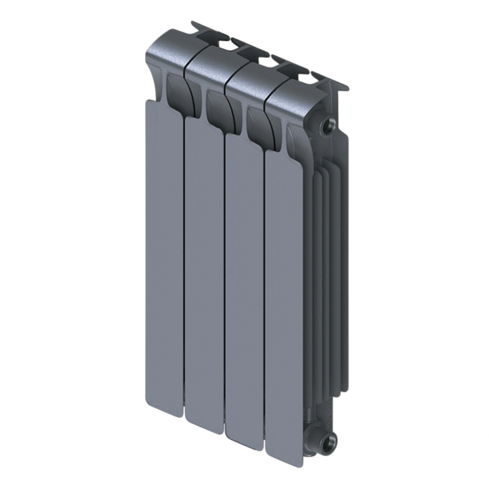 Радиатор биметаллический Monolit 500/100 4 секции G3/4" боковое подкл. Титан Rifar