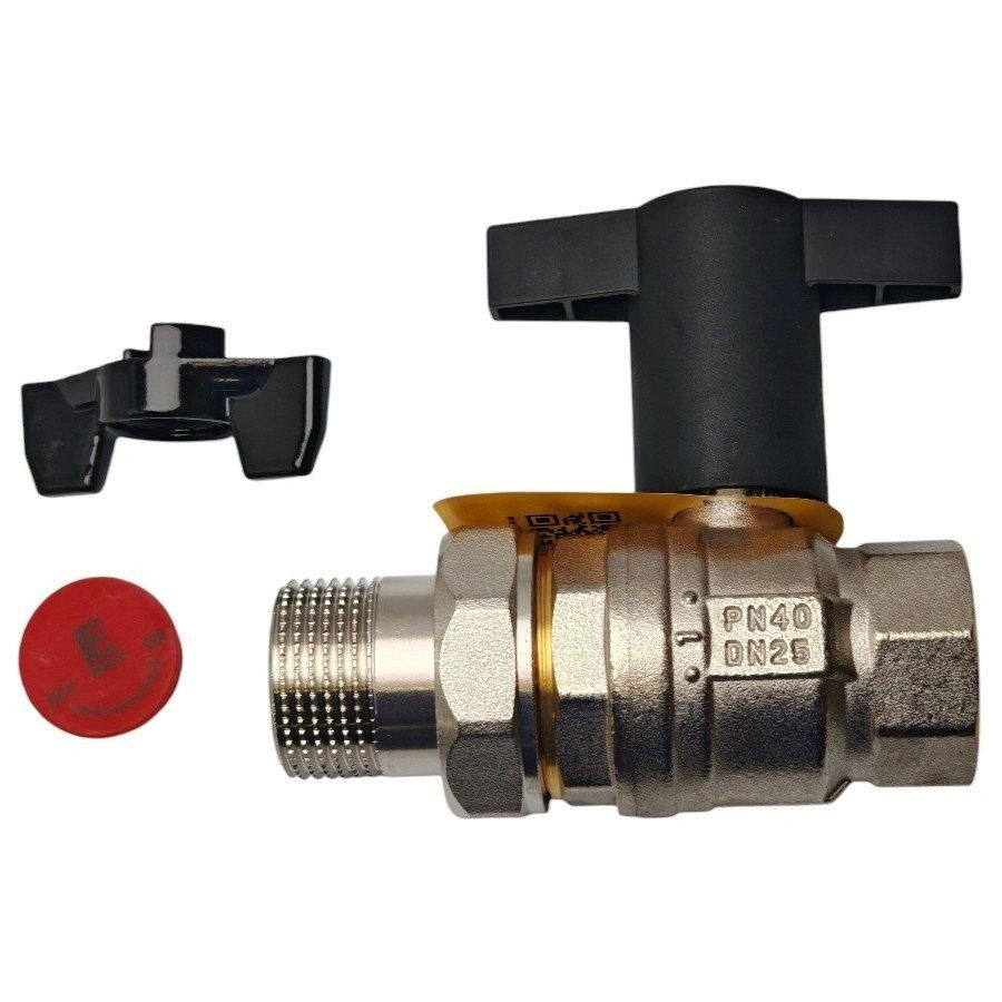 Кран шаровой Strong, полнопроходной, 1/2", НВ с разъемным соединением, ручка из полимера ELSEN