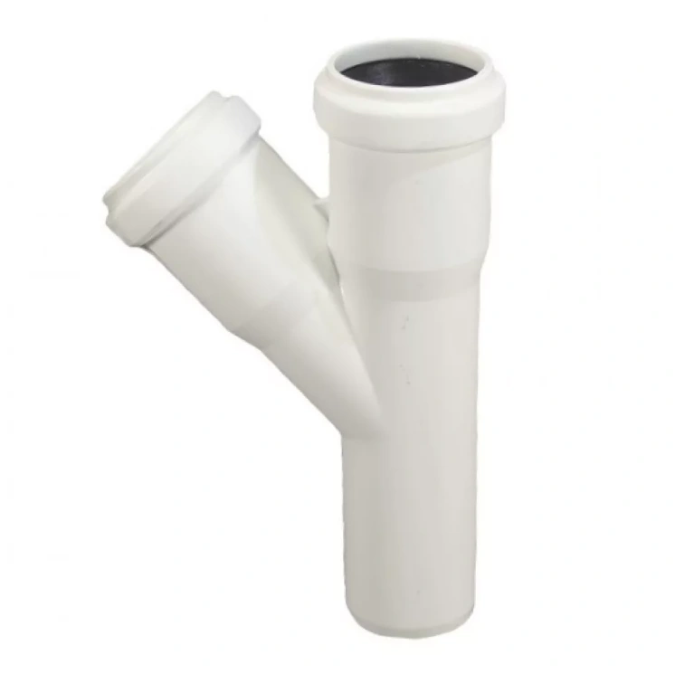 Тройник 32/32*45 гр. белый OST (двухрастр)