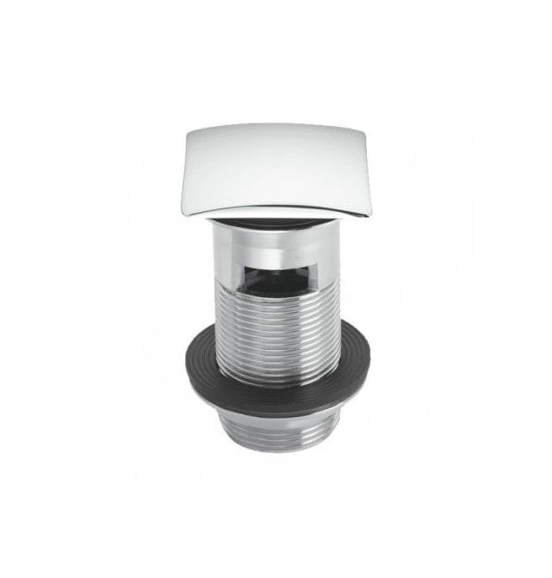 Выпуск с переливом (d= 1 1/4) Click/Clack с квадратной пробкой 60мм ХРОМ McAlpine