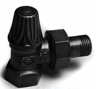 Вентиль латунный Artistic 1/2'F угловой нижний, Антрацит Carlo Poletti 