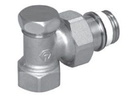 Вентиль запорный тип IG/N 1/2"х1/2" угловой Rossweiner