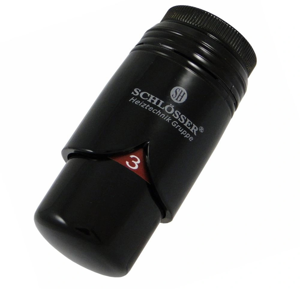Головка термостатическая BRILLANT M30x1,5 черная RAL 9005 Schlosser