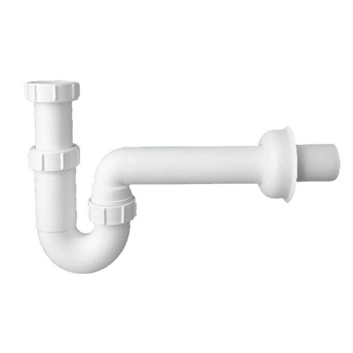 Сифон трубный P-образный (1 1/2"х40мм) без выпуска с отраж. и отводной трубой DN40, вых.40 McAlpine