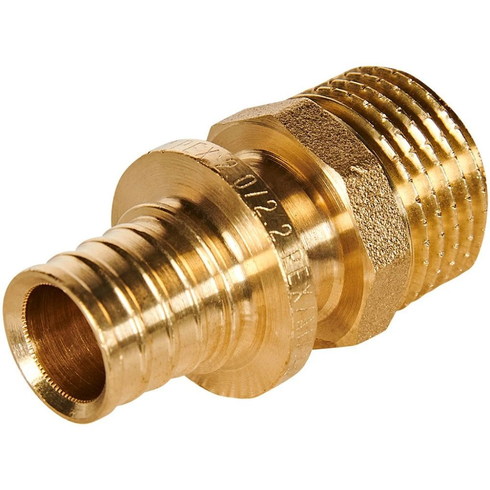 Муфта переходная 16-1/2 НР латунь Rommer