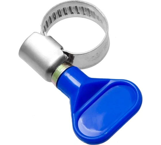 Хомут обжимной с бабочкой н/ж, 10-16 мм (2 шт) MasterProf