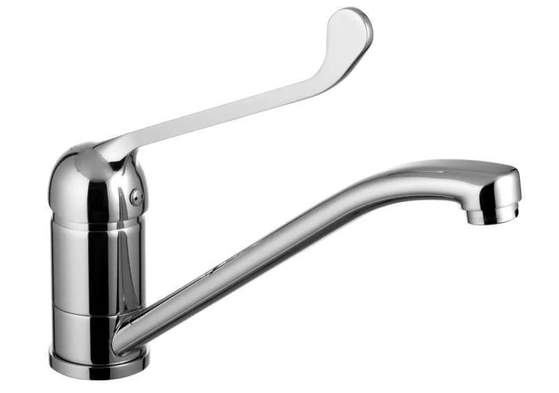 Смеситель для кухни/умывальника Проджект, с локтевой рукояткой, настольный, LEMARK