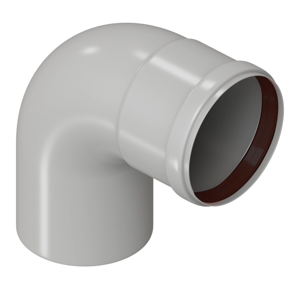 Отвод конденсационный угол 90° DN80, KRATS  