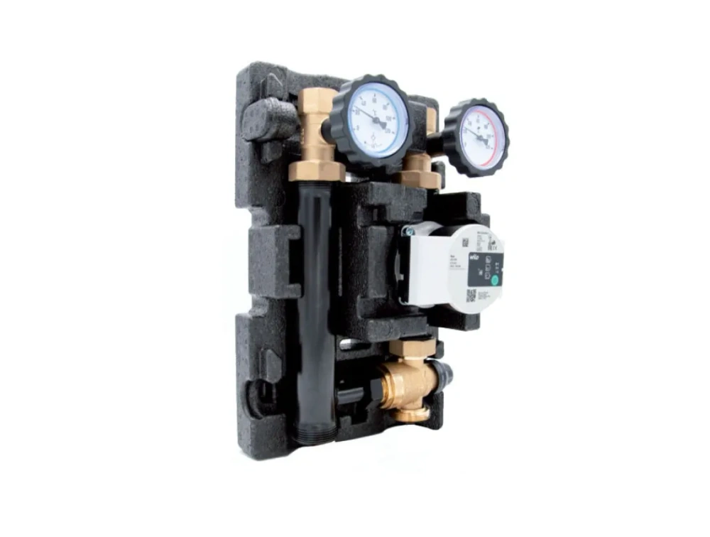 Насосно-смесительный модуль 1" TK DN25 ECO 2 (без насоса, термостат 25 - 55°C) лев Huch
