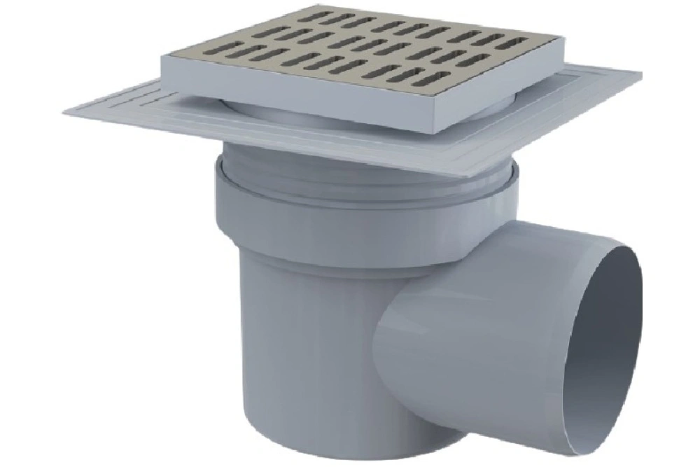 Трап сливной 150 х 150/110 гидрозатвор, н/ж ALCA PLAST