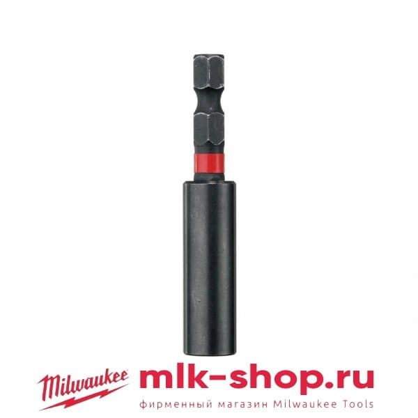 Держатель бит магнитный 1/4" HEX 60мм SHOCKWAVE, Milwaukee