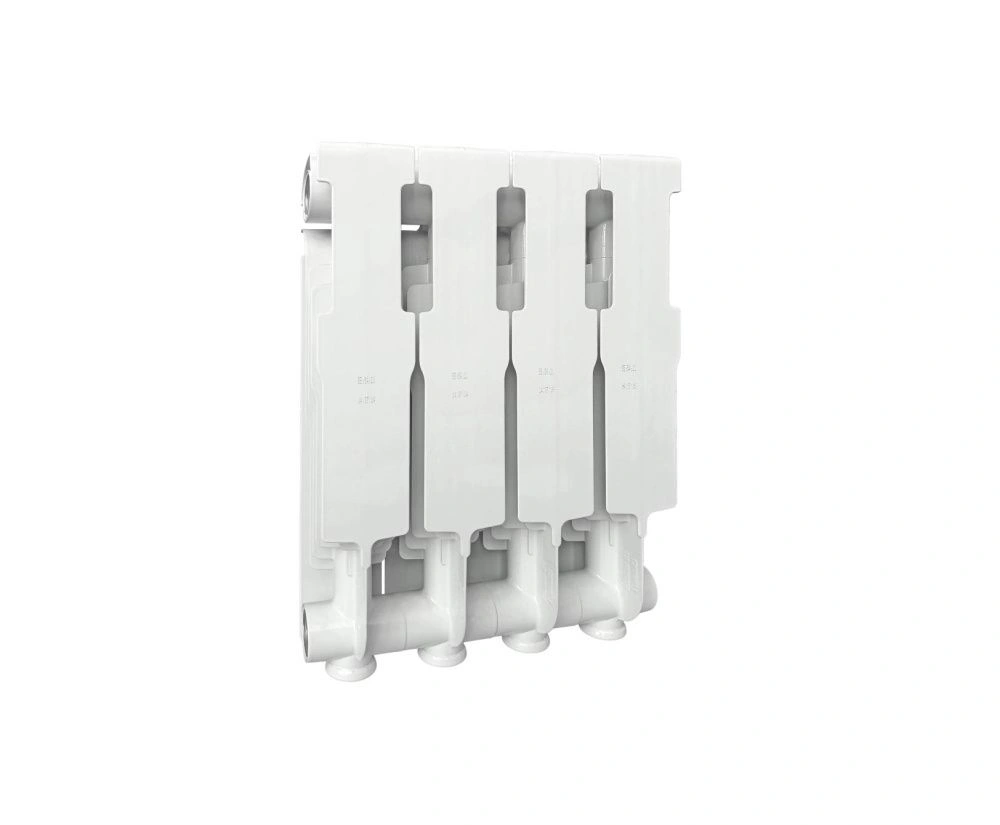 Радиатор алюминиевый 350/90 мм 4 секции белый Теплоприбор