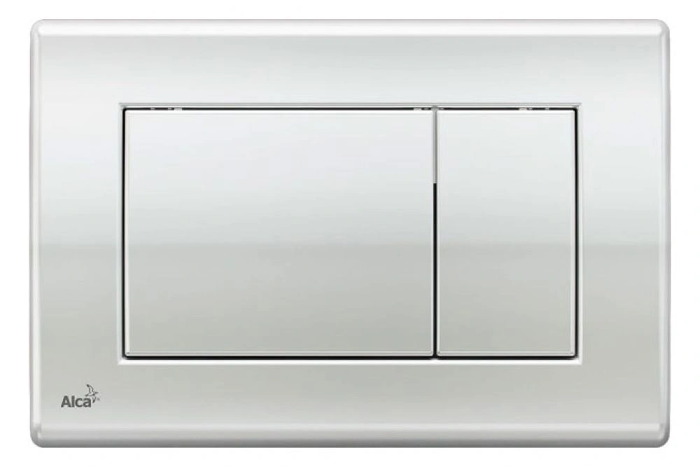 Клавиша хром, кнопка квадратная Alca Plast