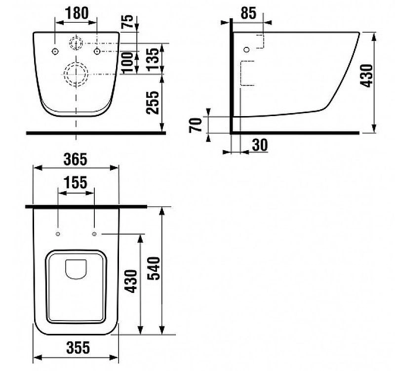 Унитаз подвесной PURE, JIKA
