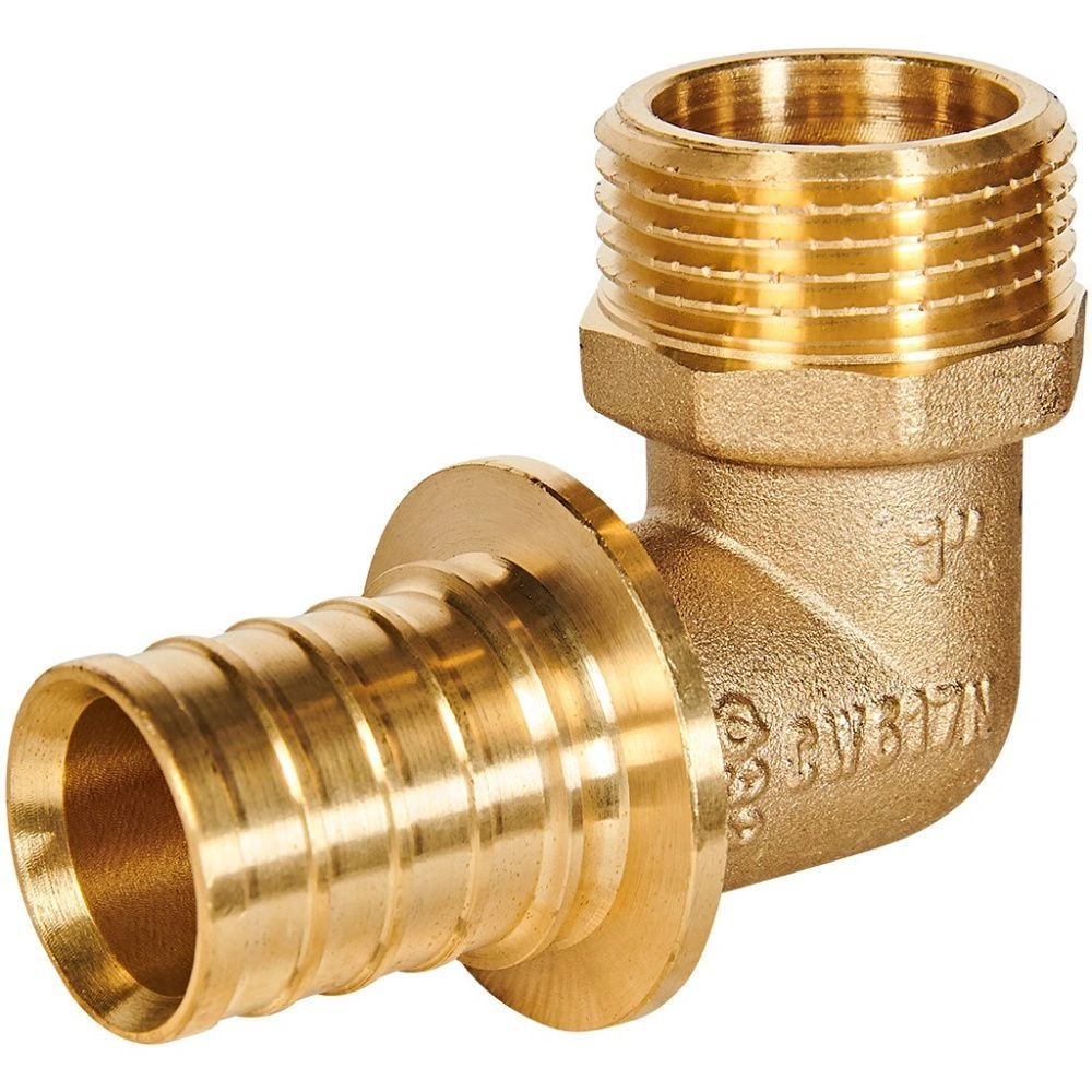 Угол переходной 32-1" НР латунь Rommer