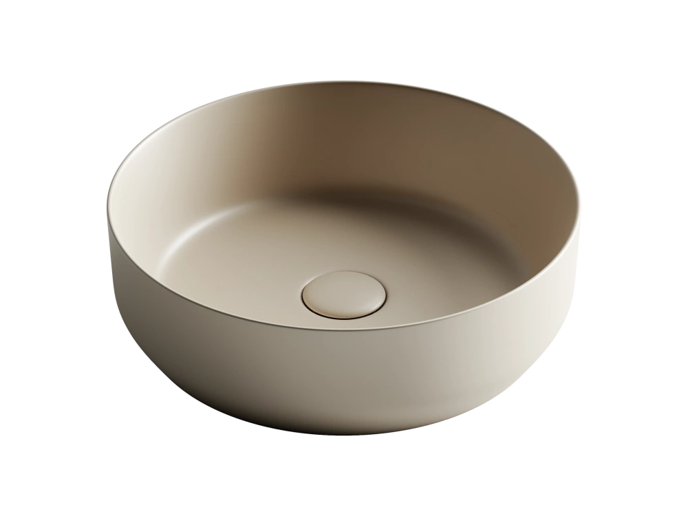 Раковина накладная Элемент (Element) 390x390x120мм (CN6022MC) Капучино матовый Ceramicanova