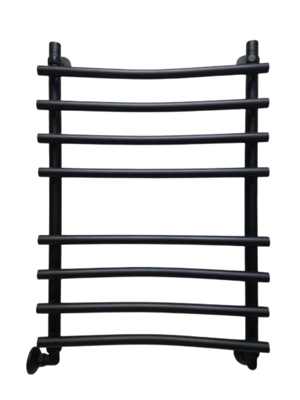 Полотенцесушитель R primo back 80/50 1"-3/4"-1/2" Водяной (К3), Черный матовый  ДВИН