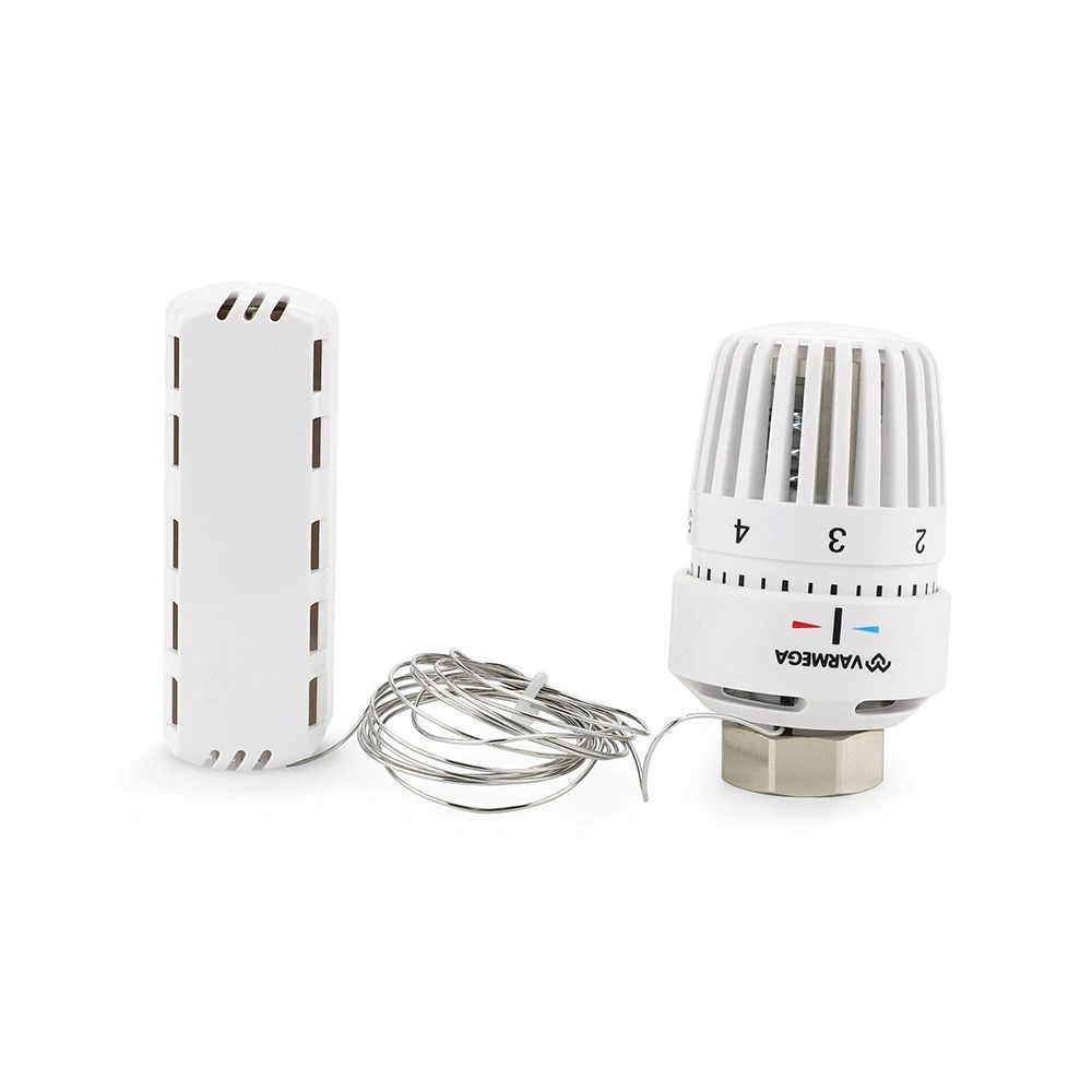 Головка термостатическая М30х1,5 с выносным датчиком белая Varmega