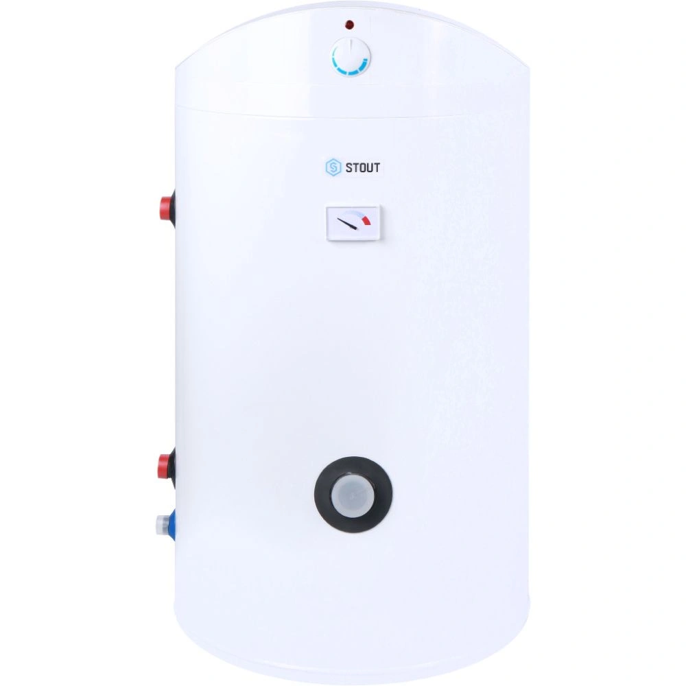 Бойлер косвенного нагрева напольный 200 л. эмаль (гар. 5 лет на бак, 2 года) STOUT