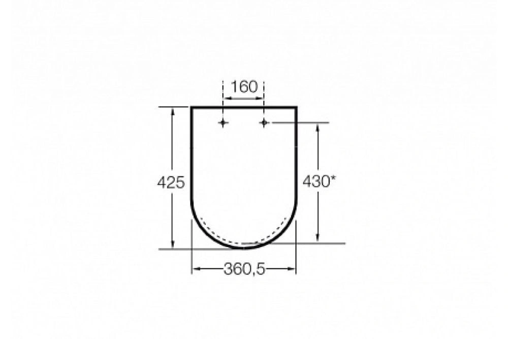 Сиденье с крышкой Dama Senso Compacto лакирванная soft close для унитаза ROCA