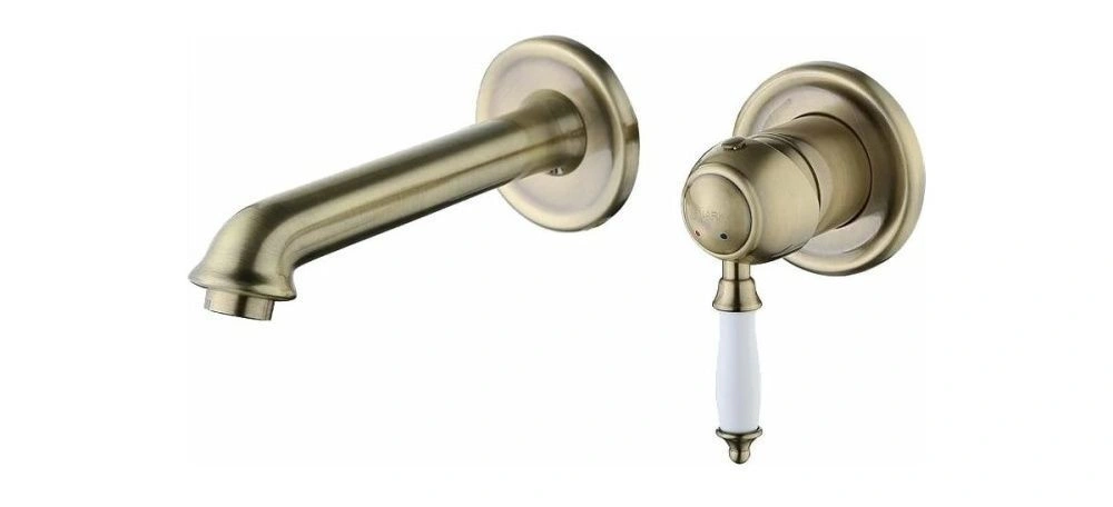 Смеситель для умывальника VILLA, встраиваемый, бронза, LEMARK