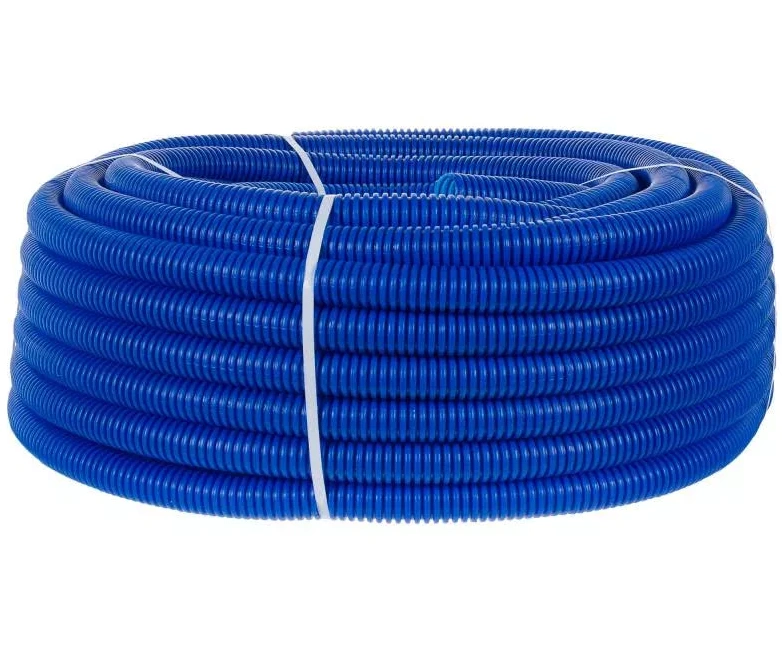 Гофра защитная для труб 16 (наружный 25) синяя (50 м)Uni-Fit