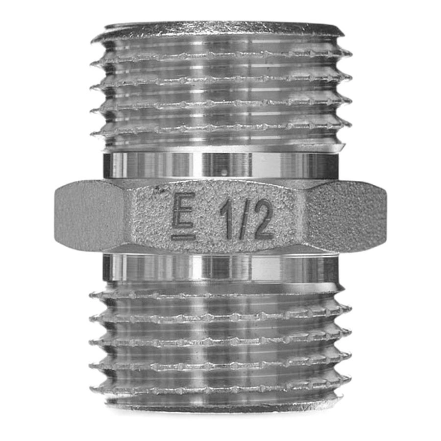 Ниппель НН  1" х 1" TIN (олово) Elsen